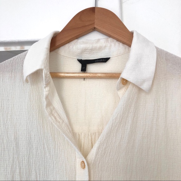 Ivory short sleeve blouse - Picture 3 of 7